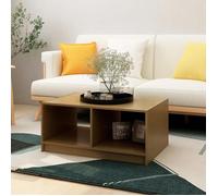 ""SALE 2025""Table basse - Table d’Appoint de Salon - Marron miel - 75x50x33,5 cm - Bois de pin massif,9,45 Kg 1381