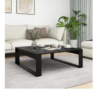 ""SALE 2025""Table basse - Table d’Appoint de Salon - Noir 100x100x35 cm - Bois d’ingénierie,20 Kg 5781