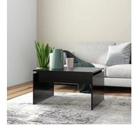 ""SALE 2025""Table basse - Table d’Appoint de Salon - noir 68x50x38 cm - bois d'ingénierie,11,29 Kg 8507