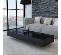 ""SALE 2025""Table basse - Table d’Appoint de Salon - noir brillant -,19 Kg 7202