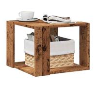 ""SALE 2025""Table basse - Table d’Appoint de Salon - vieux bois - 40x40x30 cm - bois d'ingénierie,5,4 Kg 7368