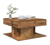 ""SALE 2025""Table basse - Table d’Appoint de Salon - vieux bois - 55x55x30 cm - bois d'ingénierie,13,2 Kg 6409