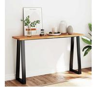 ""SALE 2025""Table console - Table d’appoint Scandinave - à live edge 140x40x80 cm - Bois d'acacia solide 19 2 Kg 8520