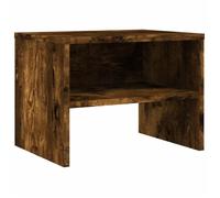 ""SALE 2025""Table d’Appoint Chambre - Table de chevet - MOOD - chêne fumé - 40x30x30 cm - Bois d'ingénierie Chill5796791