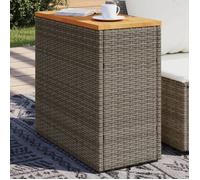 ""SALE 2025""Table d'appoint de jardin table d'extérieur | table d'appoint dessus en bois gris 58x27,5x55 cm,5,6 Kg 8687