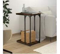 ""SALE 2025""Table d'appoint de Salon - Chêne fumé - 40x30x60 cm - bois d'ingénierie,5,67 Kg 2630