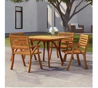 ""SALE 2025""Table de jardin table d'extérieur | table d'appoint 110x110x75 cm - Bois d'acacia solide,22,7 Kg 5345
