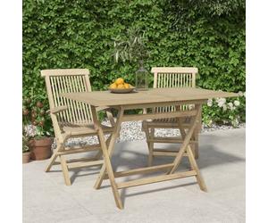""SALE 2025""Table de jardin table d'extérieur | table d'appoint pliante gris 120x70x75 cm - Bois de teck solide,16,4 Kg 1422