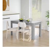 ""SALE 2025""Table de salle à manger - table de dîner - Gris béton - 140x74,5x76 cm - Aggloméré,27,93 Kg 3077