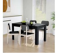 ""SALE 2025""Table de salle à manger - table de dîner Noir 140x74,5x76 cm - Aggloméré,27,93 Kg 6064