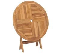 ""SALE 2025""Table pliable de jardin MOOD - Table d'appoint d'extérieur - 85x76 cm Bois de teck solide Chill520585