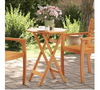 ""SALE 2025""Table pliable de jardin table d'extérieur table d'appoint Ø60x75 cm - Bois d'acacia massif 6 4 Kg 7636