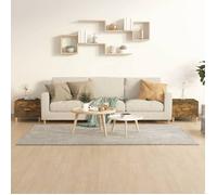 ""SALE 2025""Tables Gigognes de Salon - Tables basses - Lot de 2 - Chêne fumé - 50x50x40 cm - bois d'ingénierie,30 Kg 4271