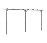 ""SALE 2025""Tonnelle à rosiers VIDAXL - Pergola de jardin Gris 400x40x205 cm - bois de pin imprégné chill769184