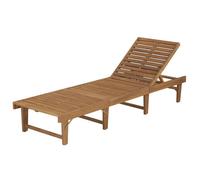 ""SALE 2025""Transat de Relaxation MOOD - Chaise longue pliable - Bois d'acacia solide Chill607257