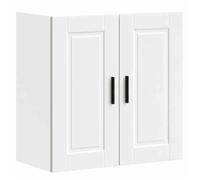 ""SALE 2025""Vitrine cuisine suspendue - Armoire murale de cuisine Porto blanc - bois d'ingénierie,15,85 Kg 9754