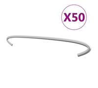 ""SALE 2026"" Accessoire clôtures/portillons Argent - Crochets de gabion 50 pcs Acier galvanisé 30cm PRO678162024