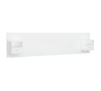 ""SALE 2026""Accessoire Tête de lit + 2 x table de chevet Blanc - Tête de lit robuste avec armoires Blanc Bois d’ingénierie 53.56 Kg 2