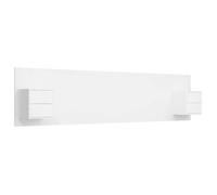 ""SALE 2026""Accessoire Tête de lit + 2 x table de chevet Blanc - Tête de lit robuste avec armoires Blanc Bois d'ingénierie 54.4 Kg 52