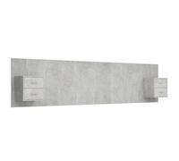 ""SALE 2026""Accessoire Tête de lit + 2 x table de chevet Gris - Tête de lit robuste avec armoires Gris béton Bois d'ingénierie 54.92
