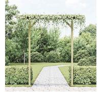 ""SALE 2026"" Arche à Rosiers Brun - Pergola de jardin 205x40x203cm - bois PRO621522158