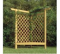 ""SALE 2026"" Arche à Rosiers Vert - Pergola d'angle avec banc 166x81x174cm - bois de pin imprégné PRO387011396