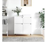 ""SALE 2026"" Armoire/Cabinet à tiroirs Blanc - Buffet Blanc 60x35x70cm - bois d'ingénierie PRO424541303