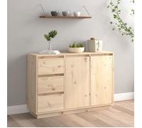 ""SALE 2026"" Armoire/Cabinet à tiroirs Brun - Buffet 111x34x75cm - bois massif de pin PRO722159964