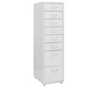 ""SALE 2026"" Armoire de classement Gris - Classeur mobile Gris 28x41x109cm Métal PRO189374216