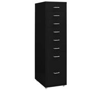 ""SALE 2026"" Armoire de classement Noir - Classeur mobile Noir 28x41x109cm Métal PRO482927965