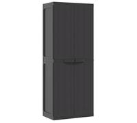 ""SALE 2026""Armoire de rangement d'extérieur - cabinet de rangement moderne - noir 65x37x165cm PP 11.7 Kg 6276569