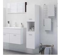 ""SALE 2026"" Armoire de salle de bain Blanc - Armoire de salle de bain Blanc 30x30x130cm - Bois d’ingénierie PRO597598821