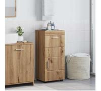 ""SALE 2026"" Armoire de salle de bain Marron - Ensemble de Meubles de Salle de Bain TULUM Chêne artisanal PRO541503408