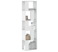 ""SALE 2026"" Armoire étagère magazine Blanc - Bibliothèque 5 niveaux blanc 45x23,5x162,5cm - bois d'ingénierie PRO643955970