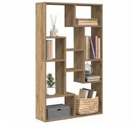 ""SALE 2026"" Armoire étagère magazine Brun - Bibliothèque chêne artisanal 72x20x120cm - bois d'ingénierie PRO565977131