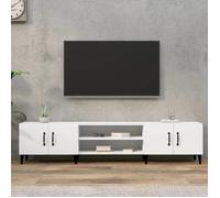 ""SALE 2026"" Armoire TV moderne Blanc - Meuble TV Blanc 180x31,5x40cm - bois d'ingénierie PRO623999200