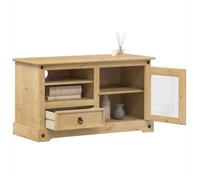 ""SALE 2026"" Armoire TV moderne Brun - Meuble TV Corona 100x45x58cm - bois de pin massif PRO169064710