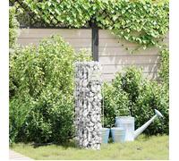 ""SALE 2026"" Arrosage/irrigation Argent - Colonne gabion Argent 25x25x100cm Acier inoxydable PRO885477897