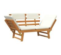Sale 2026@ Banc de jardin avec coussins 2-en-1 190 cm Bois solide d'acacia - Banquette de balcon @9162