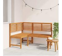 ""SALE 2026"" Banc de jardin Brun - Banc d'angle de jardin 140cm - bois solide d'acacia PRO676039795