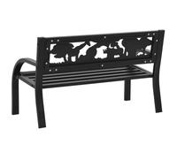 ""Sale 2026"" Banc de jardin - BURKE - Banquette balcon - pour enfants 86 cm - acier BB323