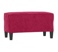 ""SALE 2026""Banc élégant confort/banc d'entrée Rouge - Banc Rouge bordeaux 70x35x41 cm Velours 5.1 Kg2598361