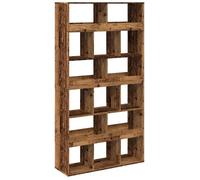 ""SALE 2026""Bibliothèque - Colonne/Cloison de séparation pour livres - vieux bois - bois d'ingénierie 54.4 Kg 2159263