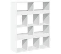 ""SALE 2026""Bibliothèque - Colonne/Meuble Étagère de rangement pour livres - blanc 100x33x125,5cm - bois d'ingénierie 38.6 Kg 7516755