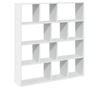 ""SALE 2026""Bibliothèque - Colonne/Meuble Étagère de rangement pour livres - blanc 132x29x141,5cm - bois d'ingénierie 40.2 Kg 8269396