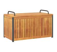 ""SALE 2026""Boîte à coussins d'extérieur - Coffre de rangement extérieur - bois d'acacia solide et acier 16 Kg 2426684