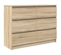 ""SALE 2026""Buffet de cuisine - Placard vaisselier - WINWIN - Cabinet bahut chêne sonoma 100x35x76cm - bois d'ingénierie 40 Kg 703484