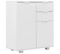 ""SALE 2026""Buffet de cuisine stable - Placard Cabinet bahut Blanc - Buffet Blanc brillant 71x35x80cm Bois d'ingénierie 26.5 Kg 44243