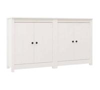 ""SALE 2026""Buffet de cuisine stable - Placard Cabinet bahut Blanc - Buffets 2 pcs blanc 70x35x80cm bois massif de pin 29.82 Kg 62196