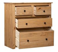 ""SALE 2026""Buffet de cuisine stable - Placard Cabinet bahut Brun - Buffet 80x40x83cm Pin Gamme Panama 20 Kg 333124